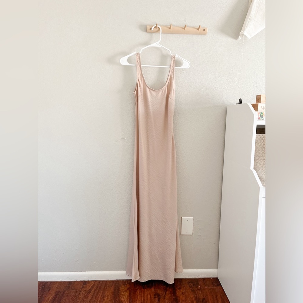 Creamy Silky Slip Dress